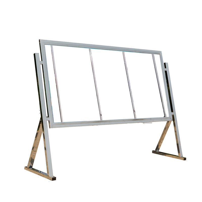 不锈钢宣传栏斜面款公告栏校园户外室内可移动广告牌展板企业定制