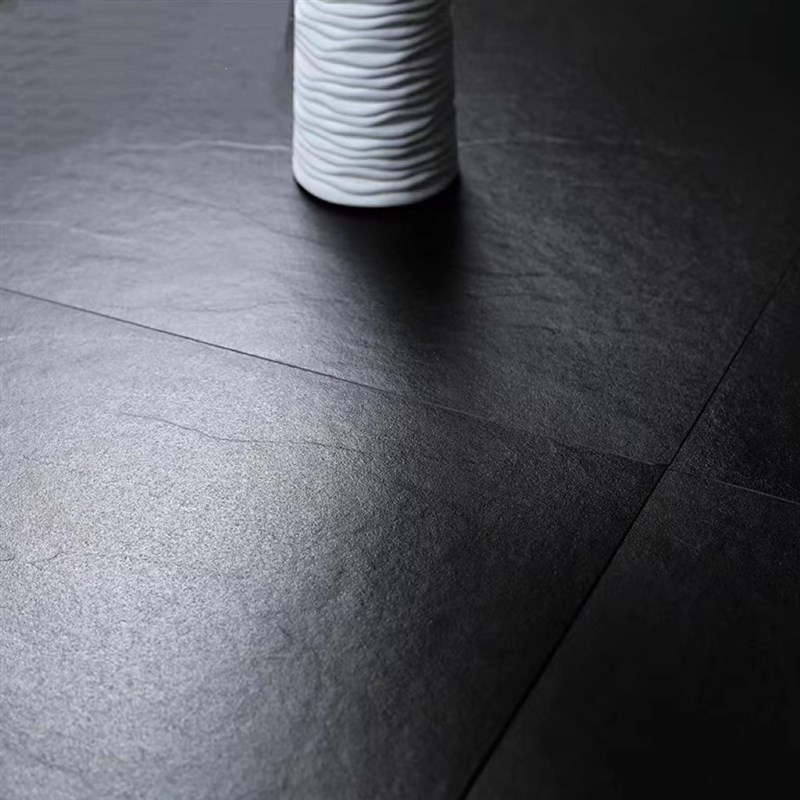 哑光强烈质感黑色板岩仿古砖 全瓷瓷砖厨房卫生间墙砖防滑地砖600