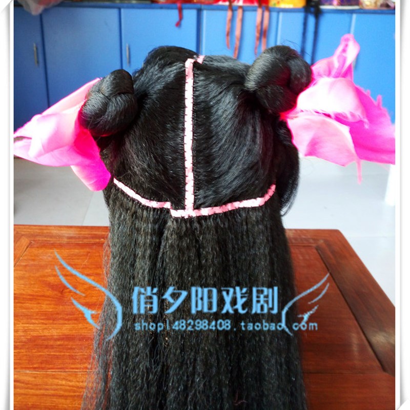 古装娃娃发 书童小孩假发 戏剧戏曲小品影视舞台表演演出道具用品