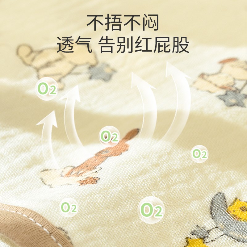 可水洗婴儿隔尿垫幼儿园婴儿童床大尺寸床单透气a类纱布夏季