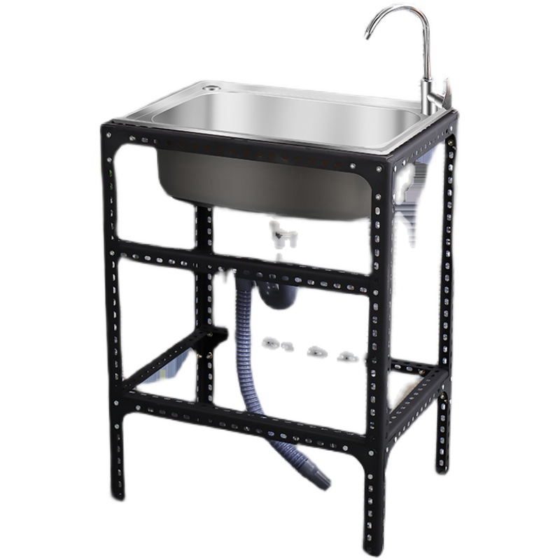 不锈钢支架洗手盆卫生间脸盆家用小型洗漱台简易洗手池可移动租房