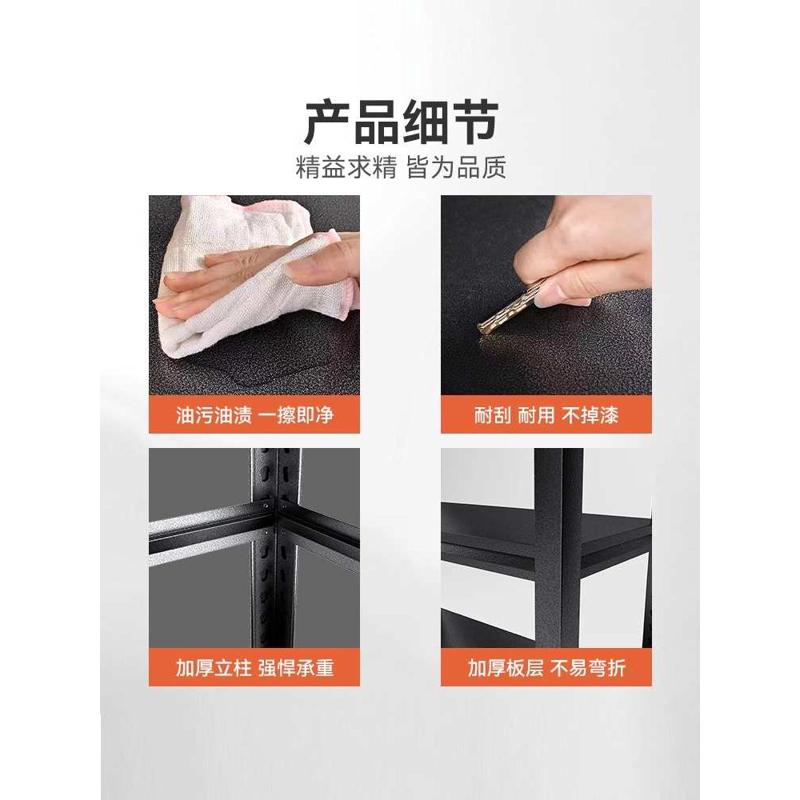 厨房置物架落地多层多功能家用微波炉烤箱收纳架橱柜货架碳钢架子