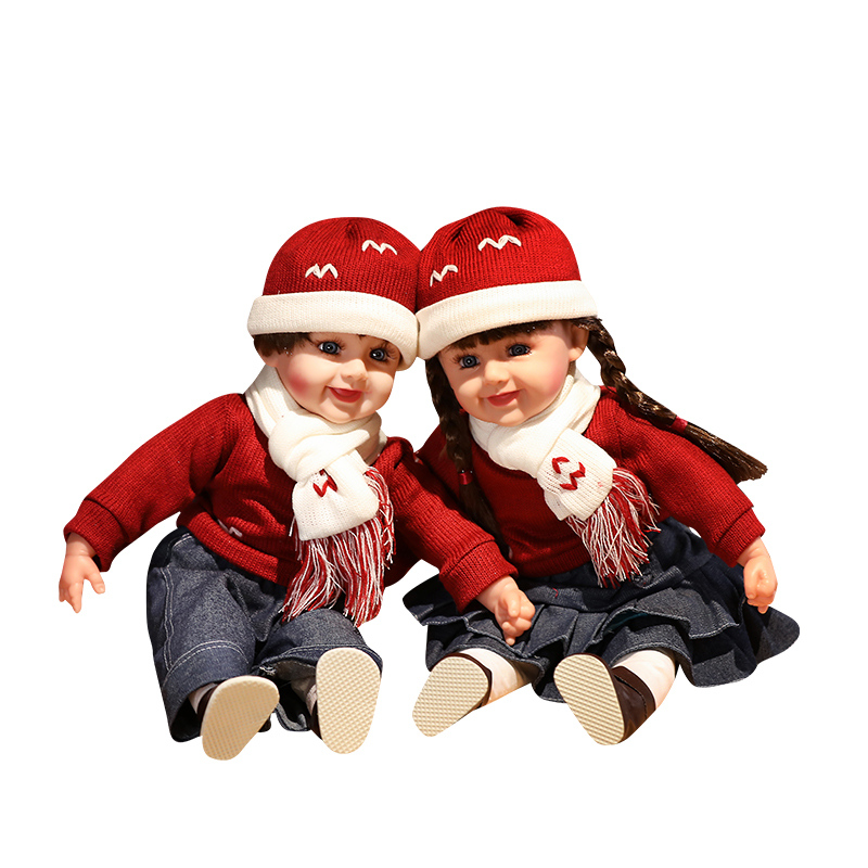 婚庆智能结婚礼物 压床娃娃 会说话毛绒布艺类玩具婚庆娃娃送朋友