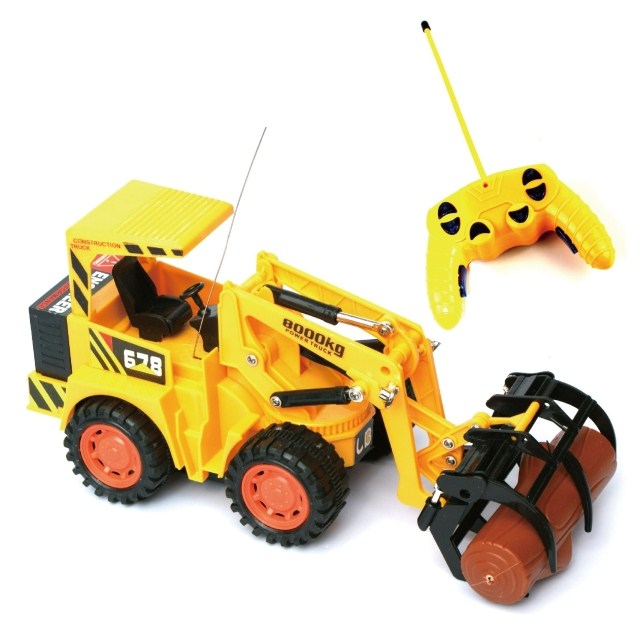 大号遥控抓木车夹木伐木车电动钩机遥控车工程车儿童玩具男孩礼物