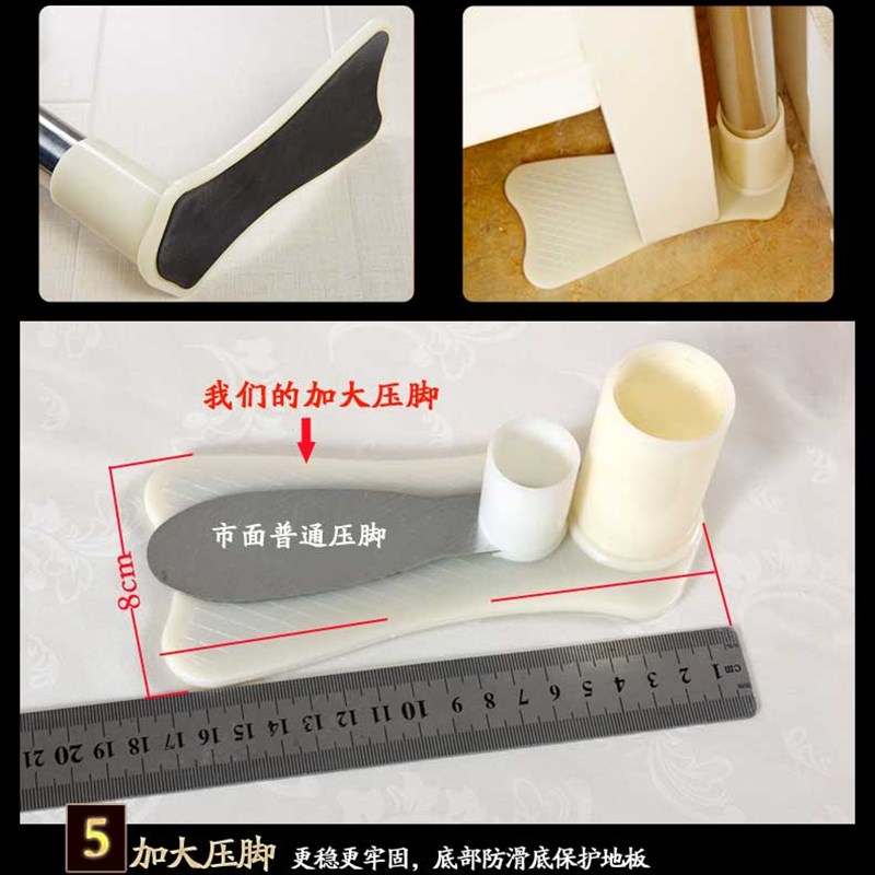 单钓鱼杆架子伸缩蚊帐支架不锈钢U型三开门配件杆子1.5m1.8m米床