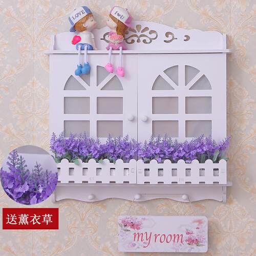 电表箱装饰画免打孔配电r箱可推拉客厅总开关弱电源箱电闸盒遮挡