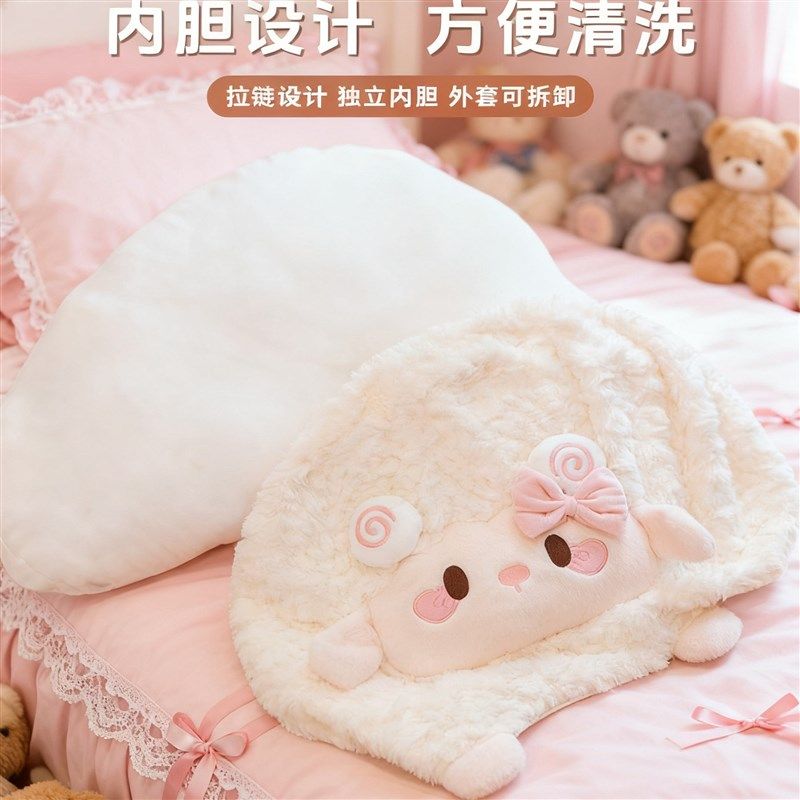 睡觉抱枕侧睡夹腿靠枕女生床上专用可拆洗床头大靠背独立内胆靠垫