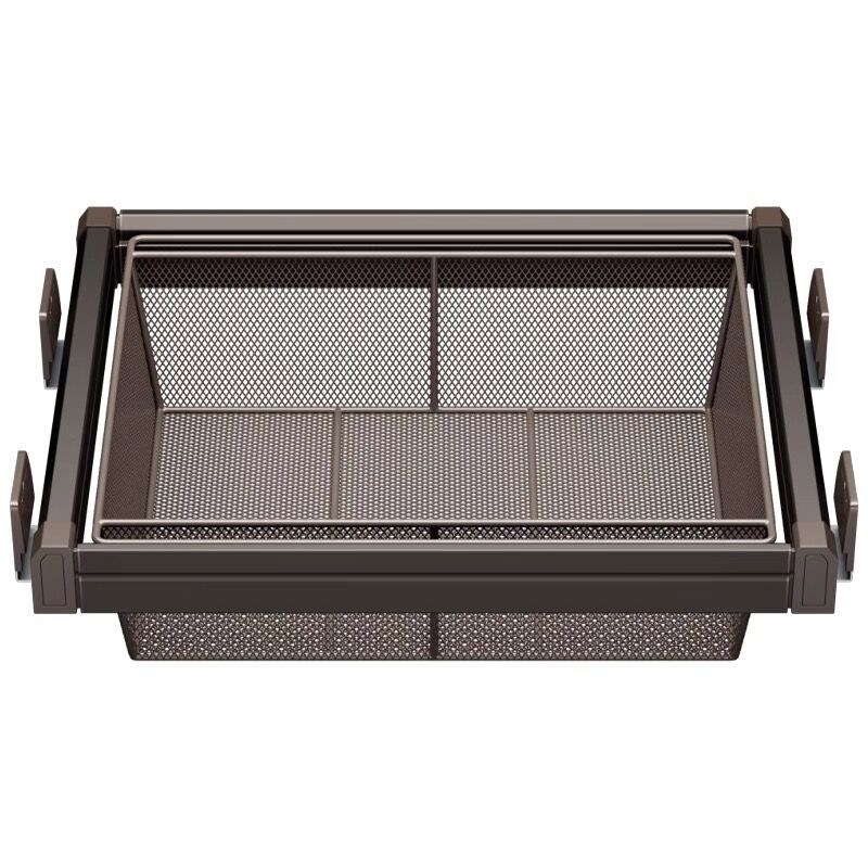 衣柜拉篮抽屉式裤架伸缩衣柜家用衣帽间抽推收纳架储物篮五金配件