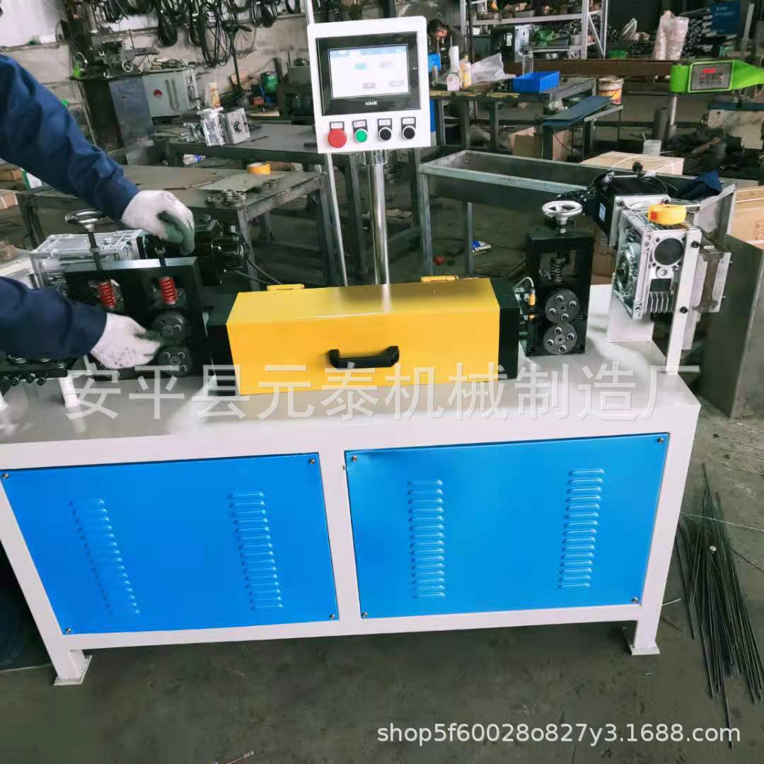 元泰河北高速调直机不锈钢丝高碳钢线铁线无划伤飞剪调直切断机