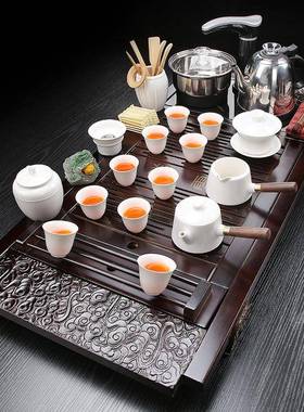 一实木茶盘套装全自动电器办公家用厅体排水套0312005茶台功夫茶