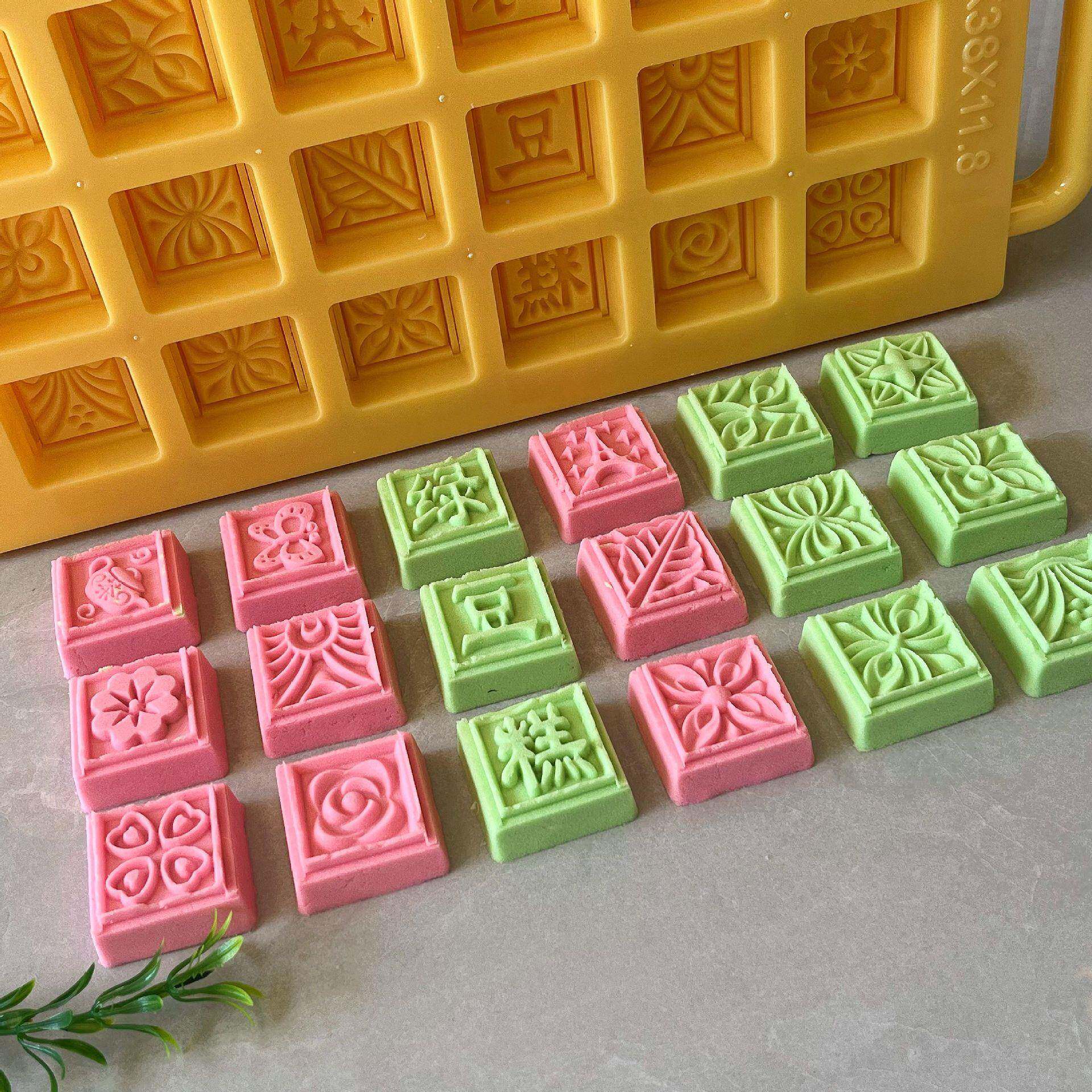 1903宏印臻品8按孔3连排半自动压1脱模精品绿豆糕具凤梨模酥月饼