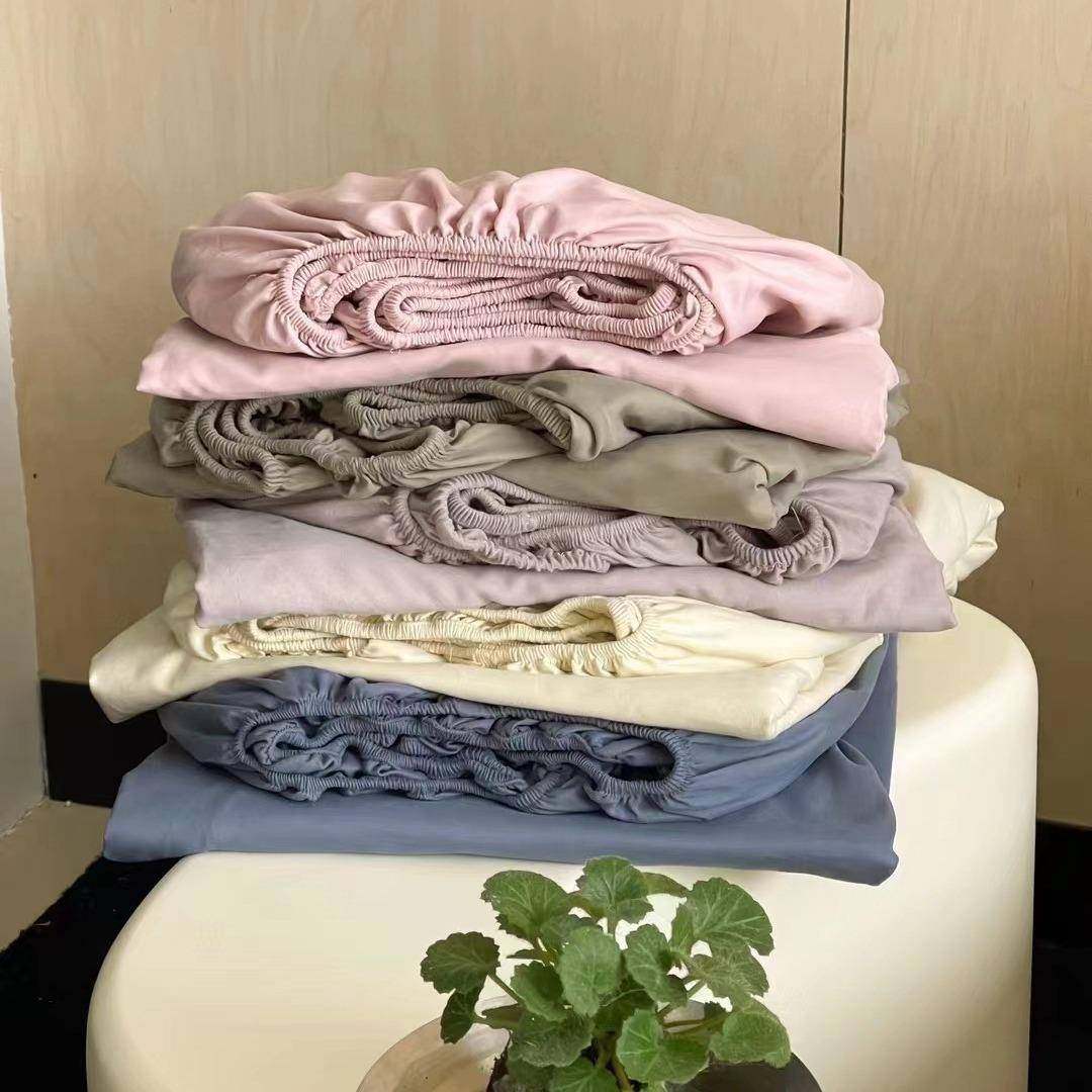 加厚纯100s全swsw棉毛单品床磨笠床单010s长绒棉碳素磨毛色床护垫