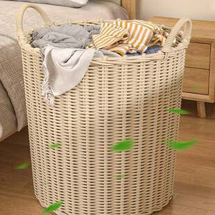脏脏衣篓用家脏衣收服纳筐衣篮藤篓大容量洗F978H5HJ衣篮装衣服收
