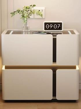 整创装新款奢床头柜个性意实木50381轻高级室感卧家用床边柜子整