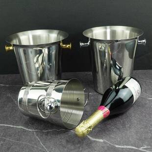 加厚不桶锈钢桶啤酒冰镇桶酒吧KTV冰粒IZM华桶红冰酒桶豪双耳冰块