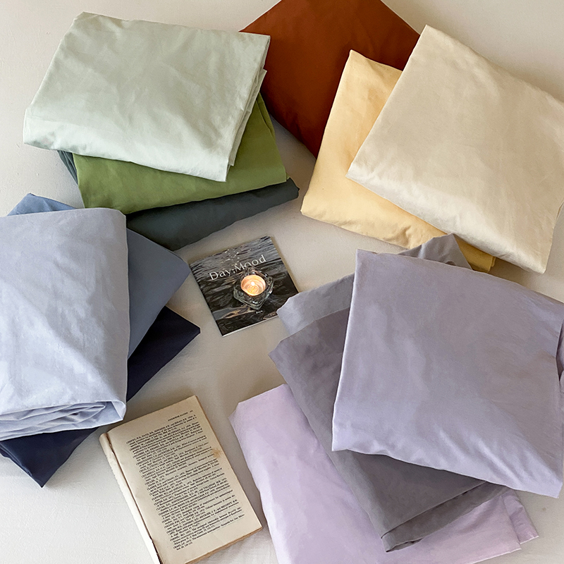 【宅姿势】多f色入 水洗棉床笠1.5/1.8m双人大床 全棉亲肤ZZ纯色