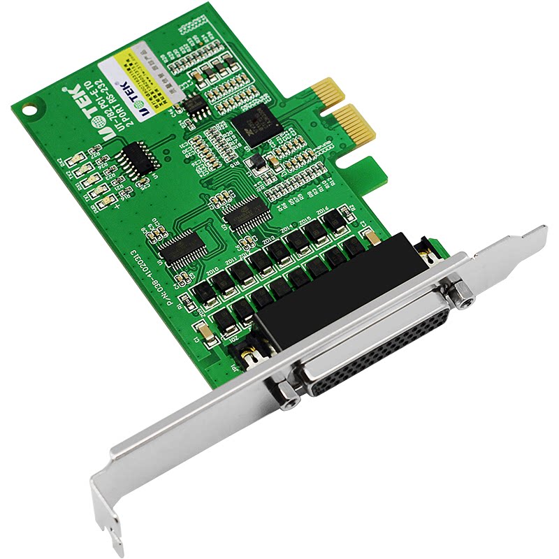 宇泰UT-782 PCIE转串口卡pci-e转RS232扩展卡2口9针COM电脑转换卡
