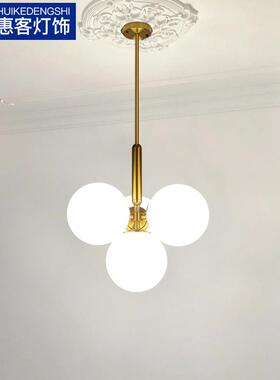 楼梯吊灯简约现代餐厅梯l501o灯ft公小户型挑空客厅寓魔豆斜顶楼