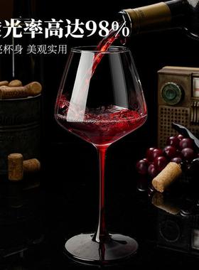 勃酒高档轻奢转艮第红酒无品牌/杯套装一整套旋醒器家用葡萄酒杯