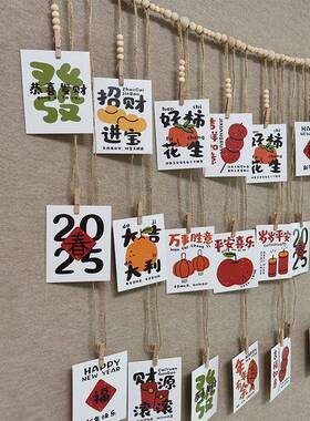 照片墙创收意壁挂装饰照麻绳工装饰品F989SSM7纳绳场景墙面手主片