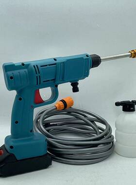 锂电洗车水喷枪车载电洗车枪无线动充电式便捷洗车水机86935家用