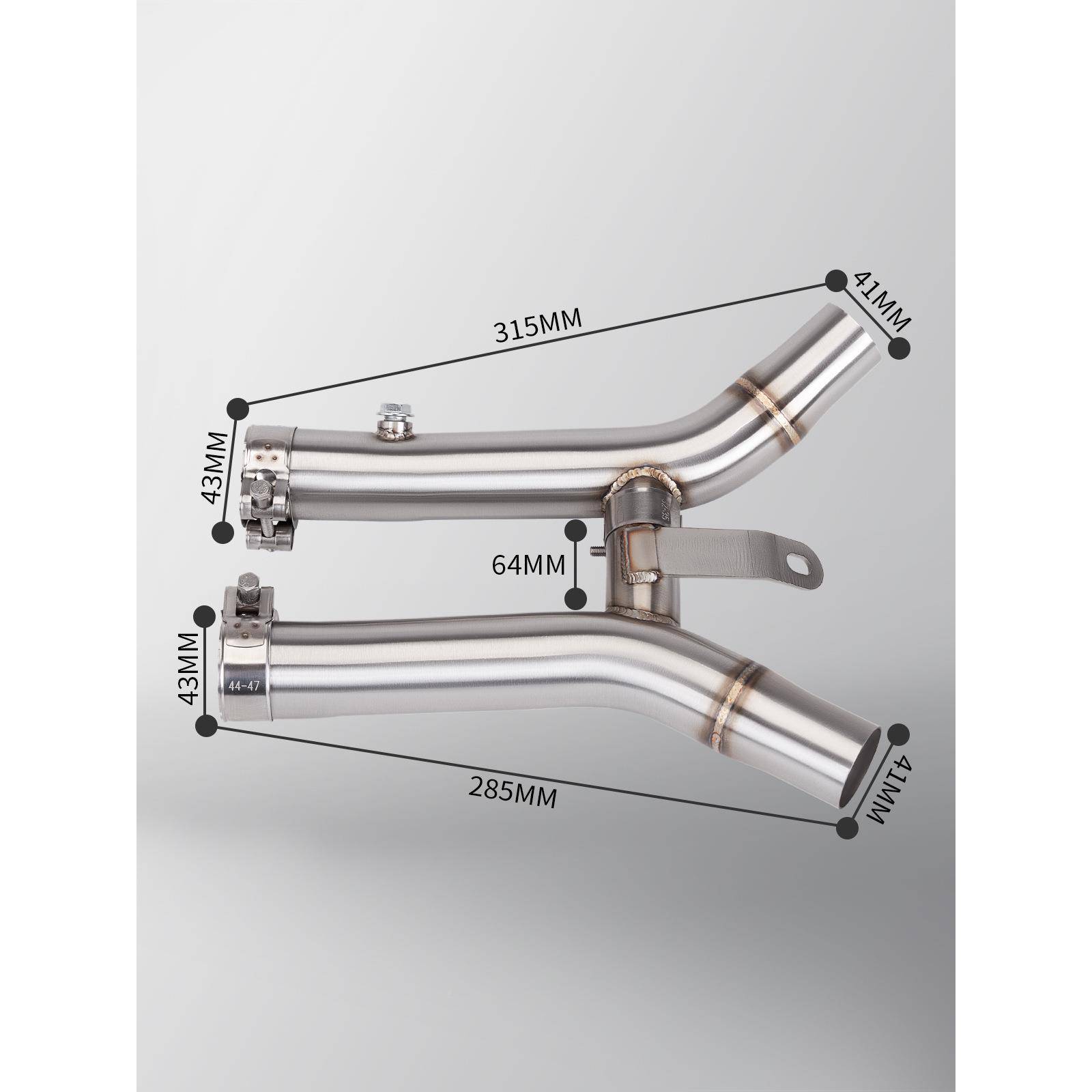 摩托车46装天蝎六角F2管SC排气4M尾端改排0气管GSX1300中段