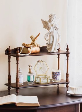 中古vintage摆m件高级感法式软装复古墙上置物架餐厅墙面装饰挂件