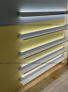 书架置物架板架l型分层板墙饰壁发光59895一字书客厅金属隔板装置