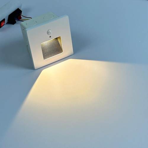 86户走外感应地脚灯内式嵌入ip6CEY86水7级防过道廊楼梯台阶踏步