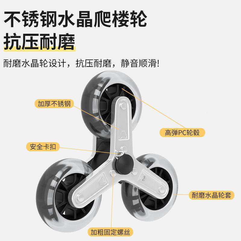 爬楼购物车老人买菜车BJF小拉车市李家用便携叠行拖车折拉超杆手