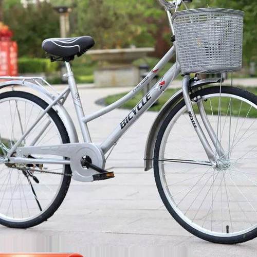 承复古实心三胎自行车264寸F9897H5H2轴寸男式女成人通勤学生轻工