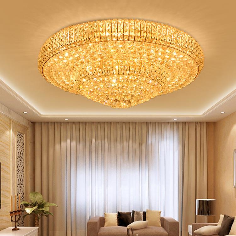 水晶圆形LE灯D吸代顶灯见描述客厅灯简约现大气家灯用卧室灯温馨