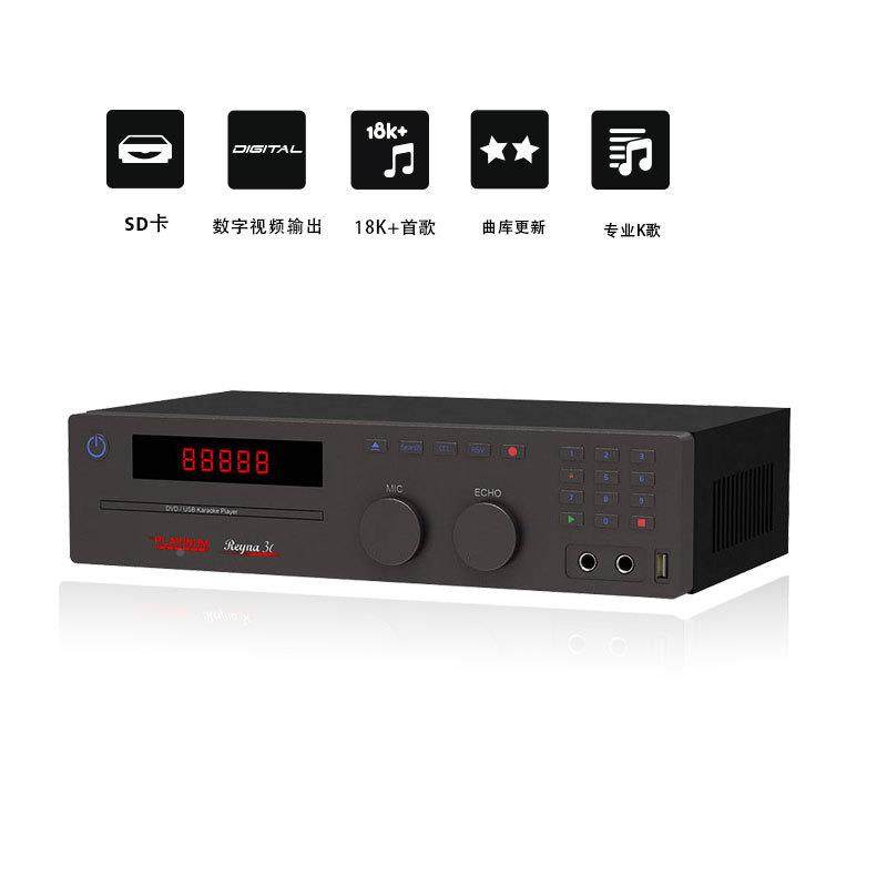 工用影碟点唱一体机Reyna3卡拉o子dv盒专辑CkD播放器kd歌设备