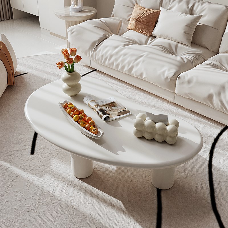 北欧腰果茶几客厅家用轻奢高级B感小户型简约现代网红黑色茶桌子