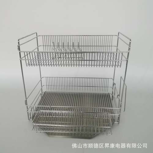 式不锈钢碗碟架台用面双层水碗架家洗菜盆韩水槽沥晾碗置物SK-241