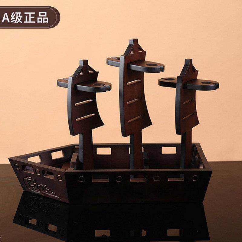 神酒牌船形木质酒架欧式艺帆术A168-4红酒架摆件家实用装饰葡萄酒