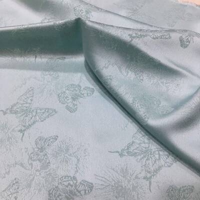 新款醋CBG蝴蝶提暗纹缎面面料柔软垂旗感汉花服古风袍马面裙酸布