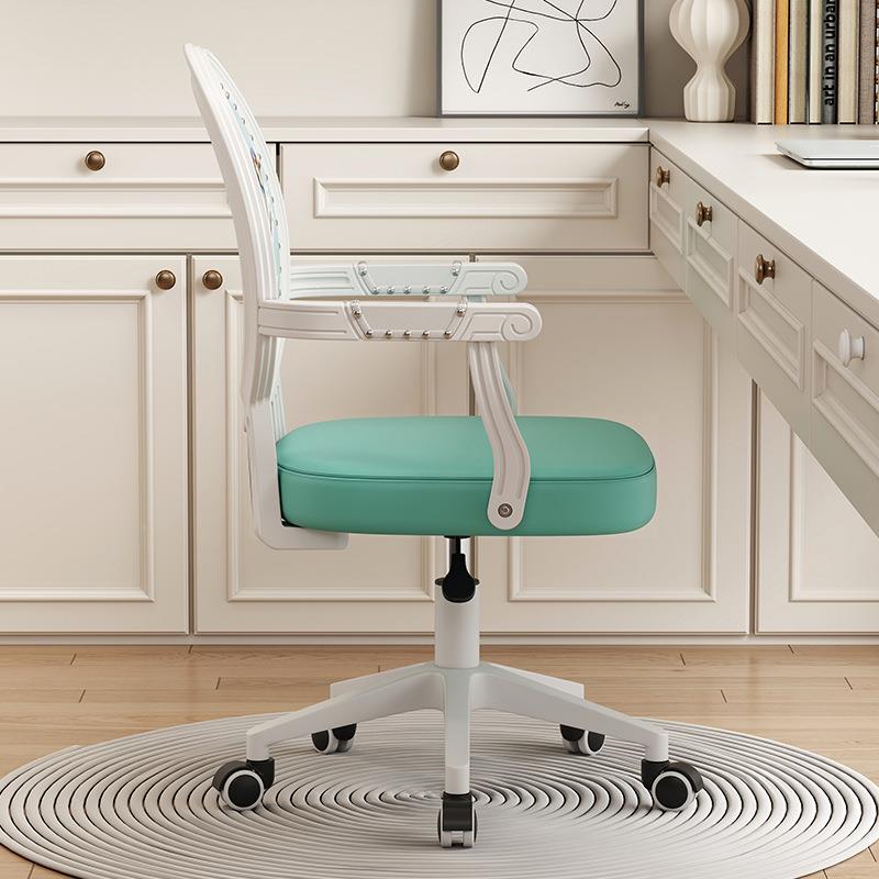 电脑椅家用舒适椅靠子背椅椅升降椅学生宿舍书房办公欧SIS式仿实