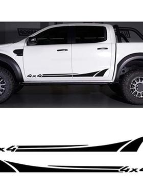 适贴用福特RangerRap于or侧裙车改装t个性贴纸398A953