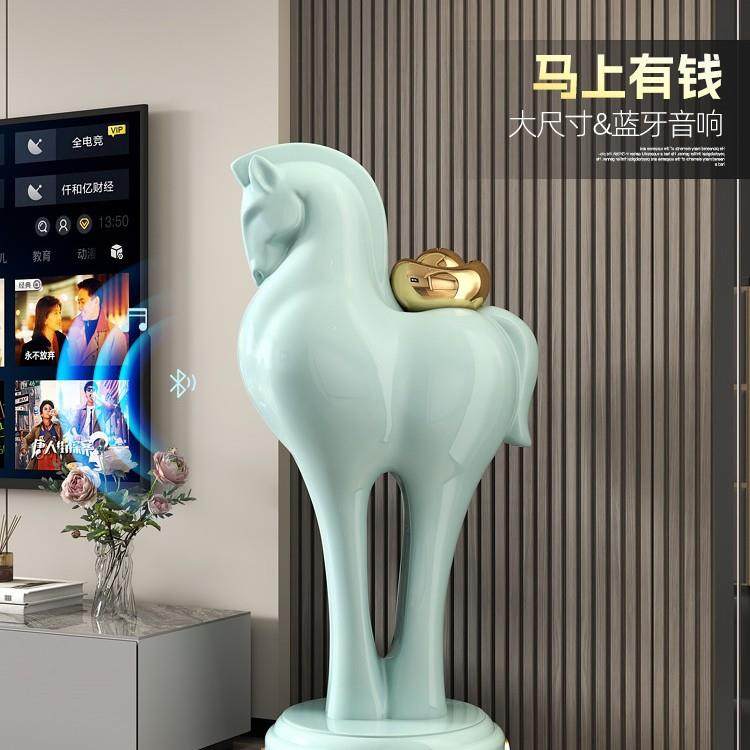 马到成功生马酒店肖大堂雕塑品业礼摆件客厅玄关大型zls20241落地,家居饰品,落地摆件,淘宝优惠券,粉丝福利购,淘宝优惠卷