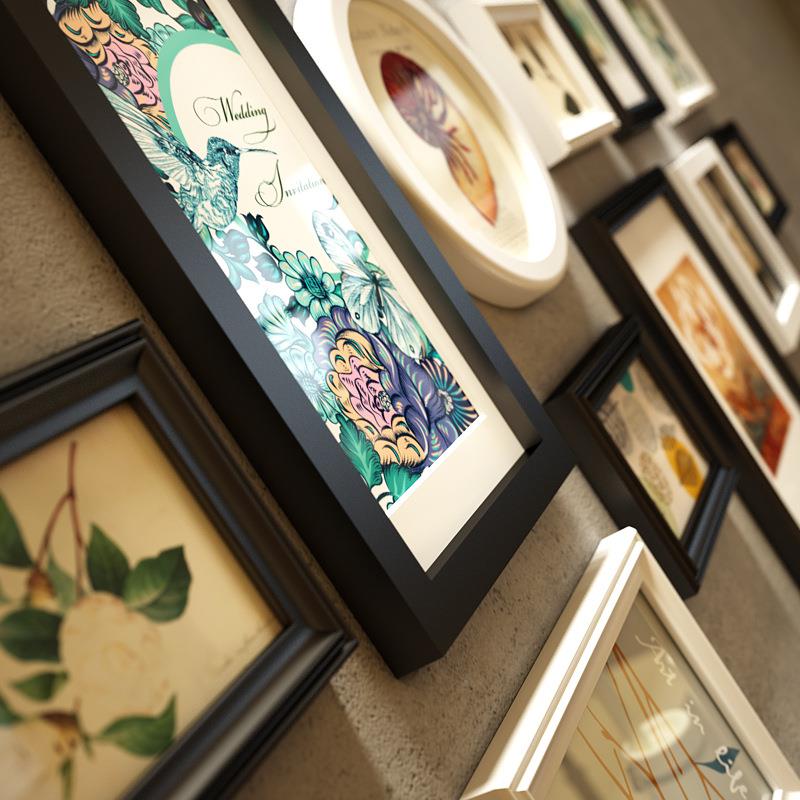 9042邮马列维奇欧式实意相框木墙创包照片墙