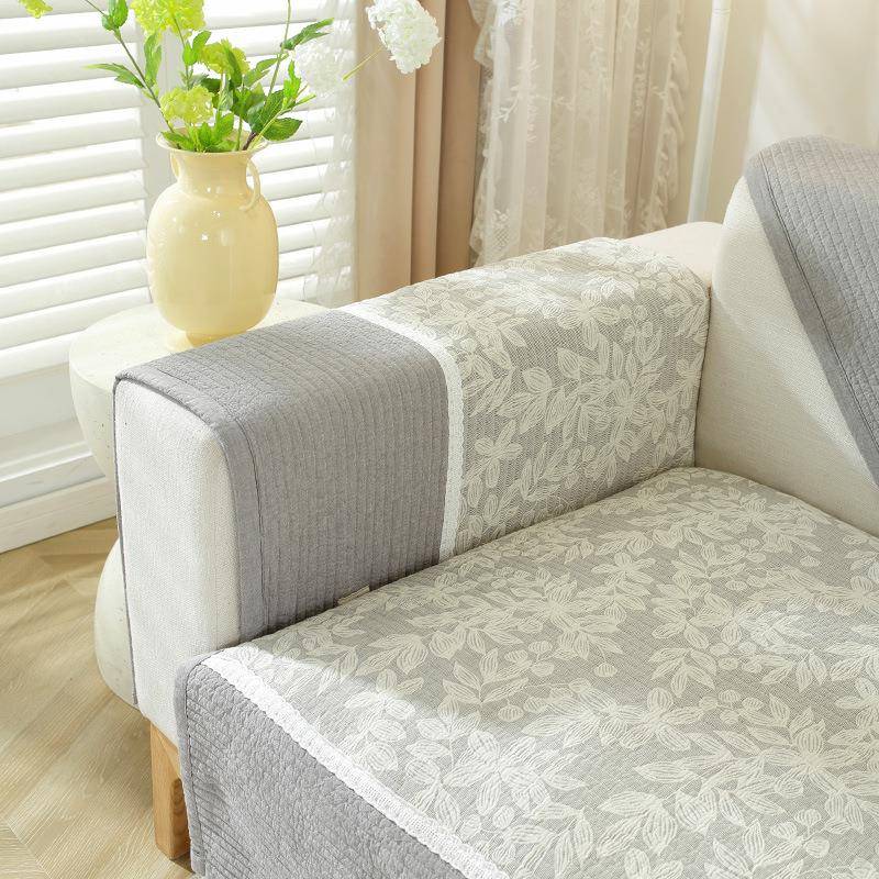 新纯棉四季发布艺防滑沙发垫慢时光子全棉现款代简约防高猫爪轻奢