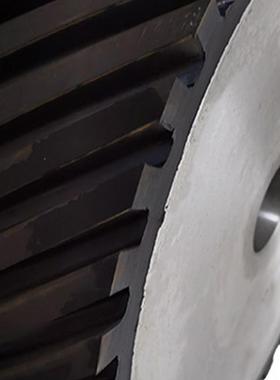 孔胶轮适带机BMO胶轮抛光磨机专用胶轮高耐抗砂撕裂精准配