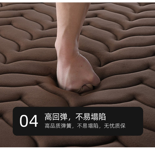 弹簧床垫1.8米经济型家用席梦思椰棕乳胶床垫子1.5米20cm厚可定制