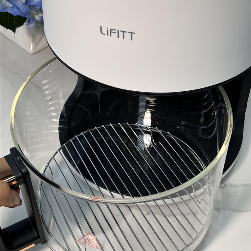 乐斐5.5L可视化空气炸锅一台=小烤箱+电烤炉+烘焙机+微波炉+解冻