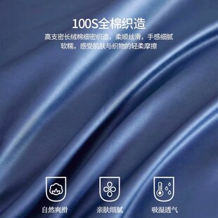 纯棉被套被罩单件纯色200x230cm220x240cm1米8乘2米的100全棉a类