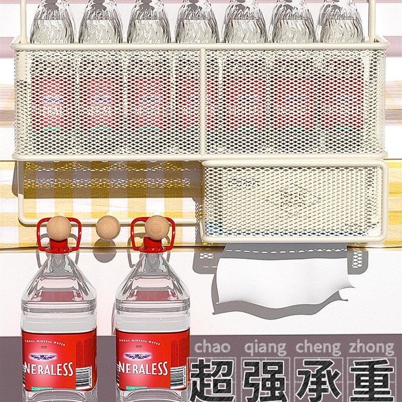 学生宿舍好物上铺神器寝室床头置物架悬空床上床边收纳挂篮收纳筐