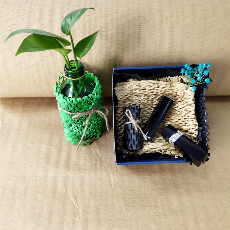 蜂窝纸包装纸拉网伸纸缓冲网格纸网状环保填充包裹保护生日礼品纸