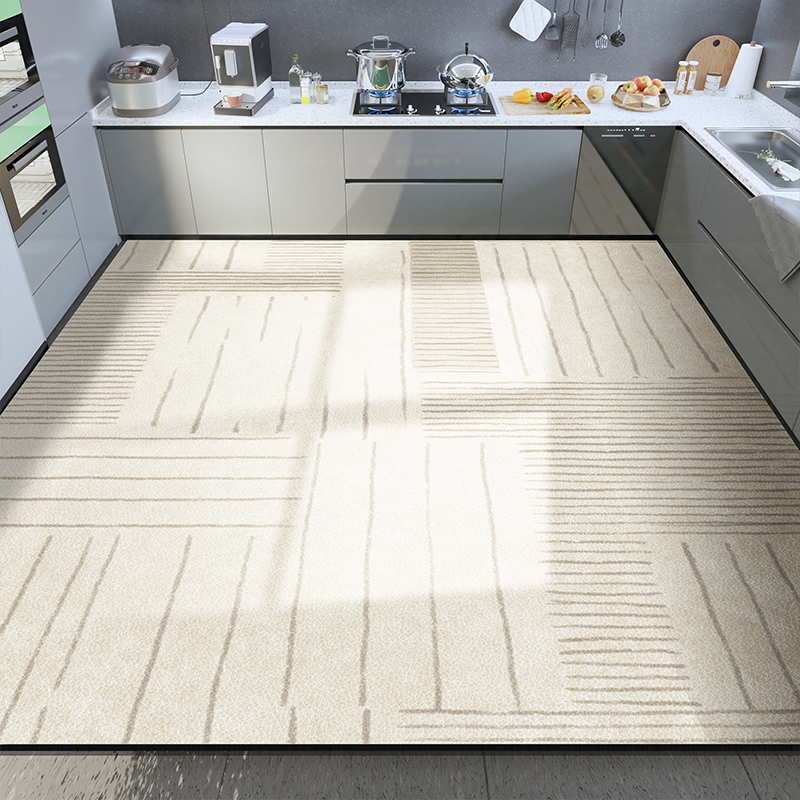 厨房地垫防滑防油可擦免清洗pvc防脏防水专用整铺地毯脚垫子家用