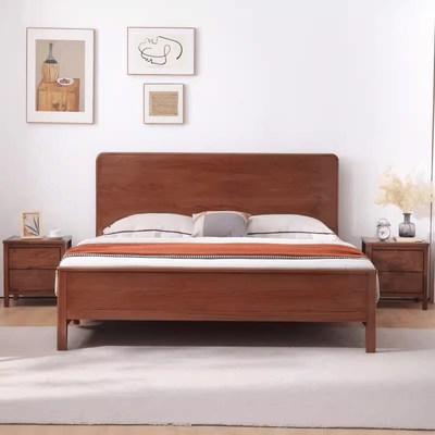 北美橡木床1米1.2米135cm宽的单人床1.8米*2.2实木床主卧大双人床